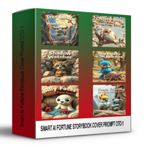 Smart AI Fortune Storybook Cover Prompts OTO 1